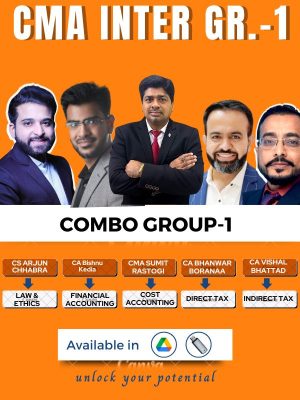 CMA Inter Group-1 Full Course Syllabus 2022 (Combo) CMA Sumit Rastogi, CA Bishnu Kedia , CA Bhanwar Borana , CA Vishal Bhattard , CS Arjun Chhabra