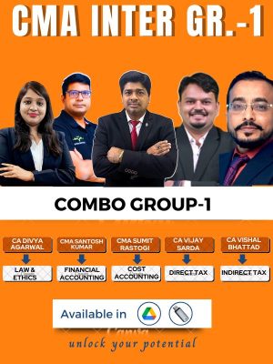 CMA Inter Group-1 Full Course Syllabus 2022 (Combo) CMA Sumit Rastogi, CA Santosh Kumar , CA Vijay Sarda , CA Vishal Bhattard , CA Divya Agarwal
