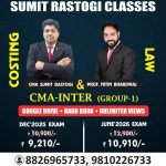 Home Combo Group-1 (New Syllabus 2022) CMA Inter Group-1 By CMA Sumit Rastogi, Prof. Nitin Bhardwaj