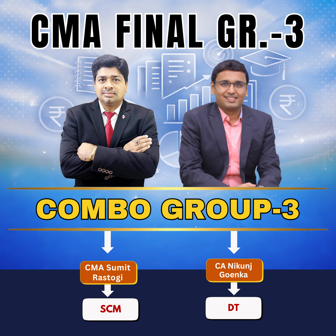 Sumit Sir + Nikunj Sir CMA Final Group-3 (Combo) By CMA Sumit Rastogi, CA Nikunj Goenka - Image 1